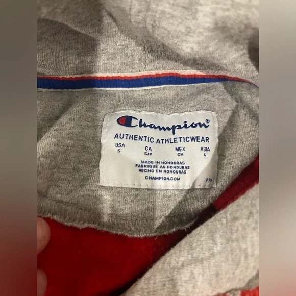 Adult Red Champion Hoodie Sweatshirt - Picture 4 of 4